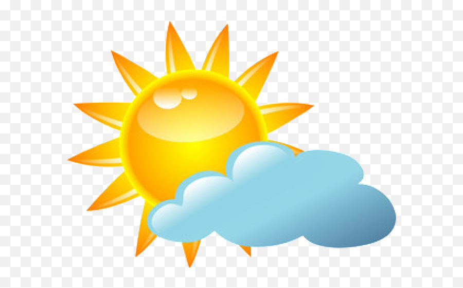Sunny Clipart August Weather - Partly Sunny Clip Art Png Clip Art Sunny Weather,Mostly Sunny Weather Icon