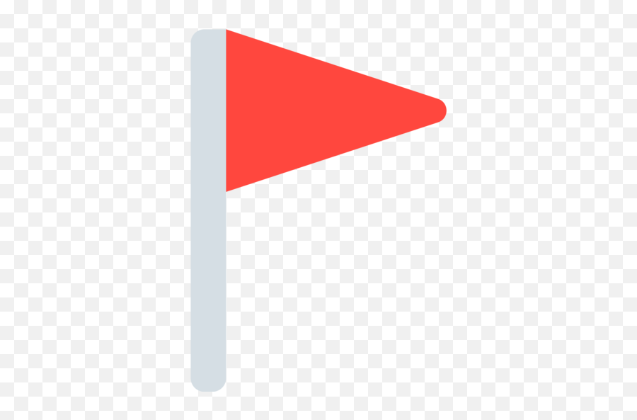 Triangular Flag Emoji Red - Emoji De Bandeira Vermelha Png,Small Us Flag Icon