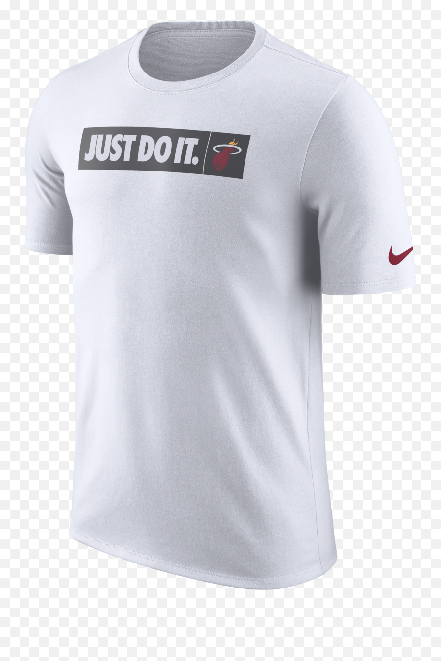 Nike Miami Heat Youth Just Do It White - Raptors Basketball T Shirt Png,Nike Just Do It Logo Png