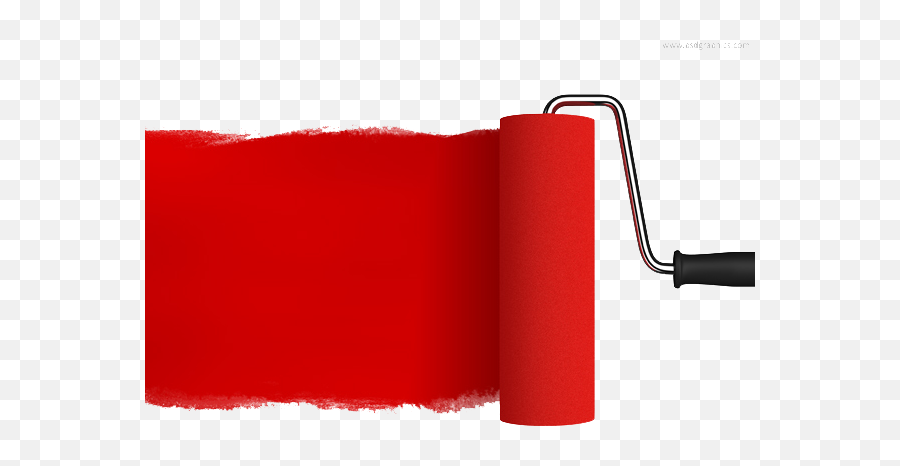 Red Paint Roller Psd Official Psds - Red Paint Roller Brush Png,Paint Roller Png