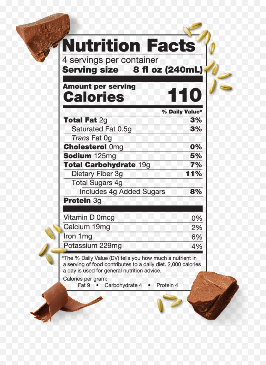 Chocolate Oat Milk U2013 Milked Oats 32oz Gluten - Free Elmhurst Almond Milk Nutrition Facts Png,3g Icon Arrows