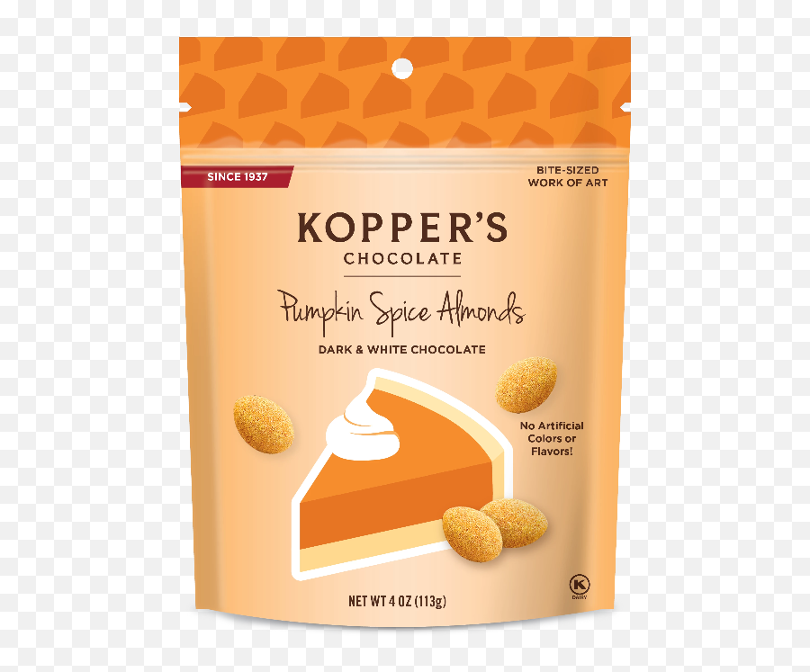 Pumpkin Spice Almonds - Pouch Available 61520 U2013 Koppers Koppers Iced Coffee Bites Png,Pumpkin Spice Png