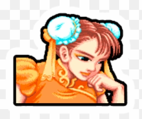 Sticker Maker - Street Fighter Ii Chun Li Sf2 Portrait Png,Street Fighter Ii Logo