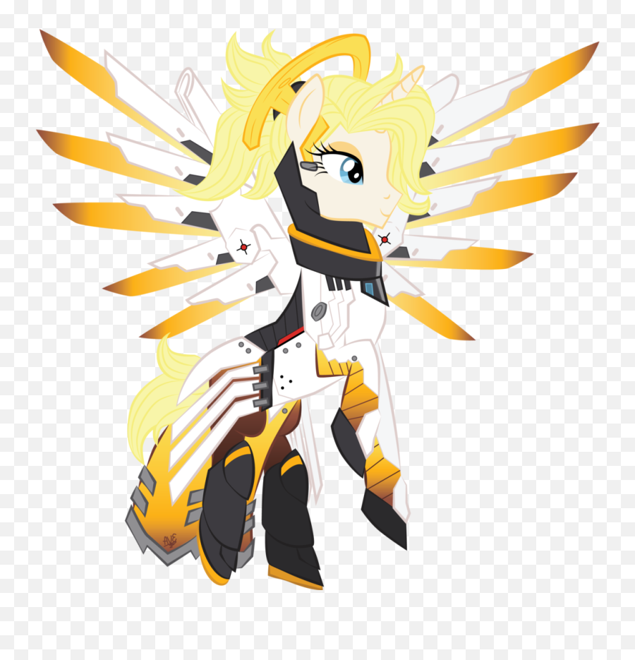 Download Hd Violetfeatheroficial Crossover Mercy - Overwatch Art Style Character Png,Mercy Png