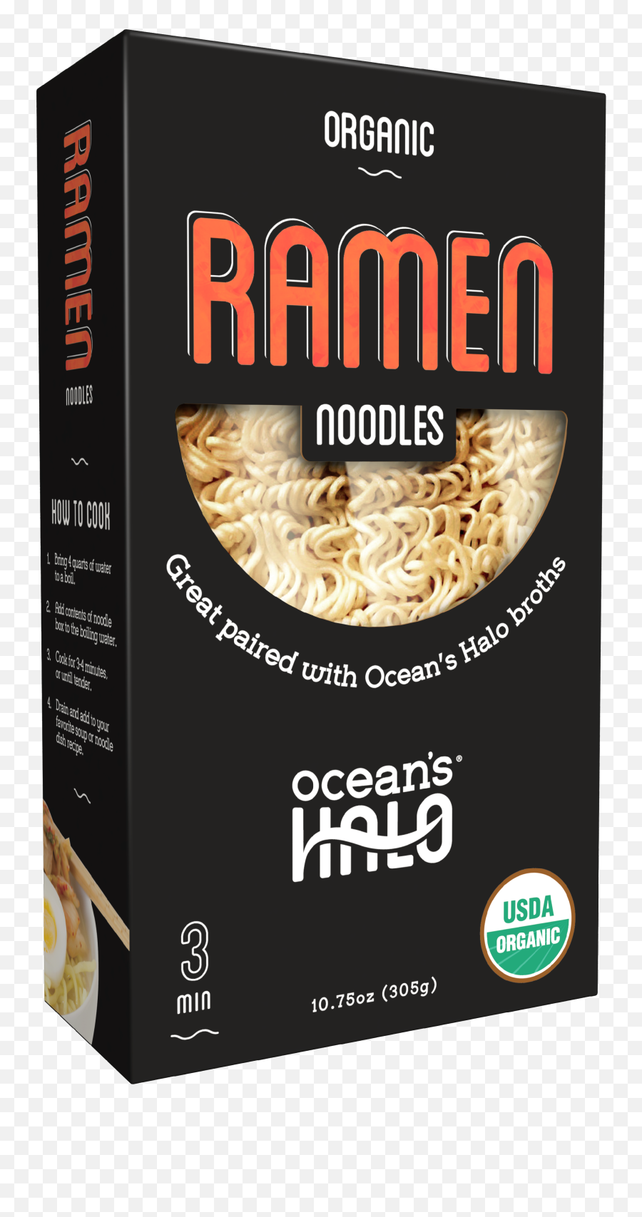 Oceanu0027s Halo Organic Ramen Noodles Vegan Cert Usda Fast And Easy - Walmartcom Halo Organic Ramen Noodles Nutritional Information Png,Noodles Transparent
