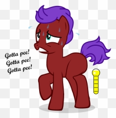 Download Hd Bladder Gauge Need To Pee - Omorashi Mlp Png,Pee Png