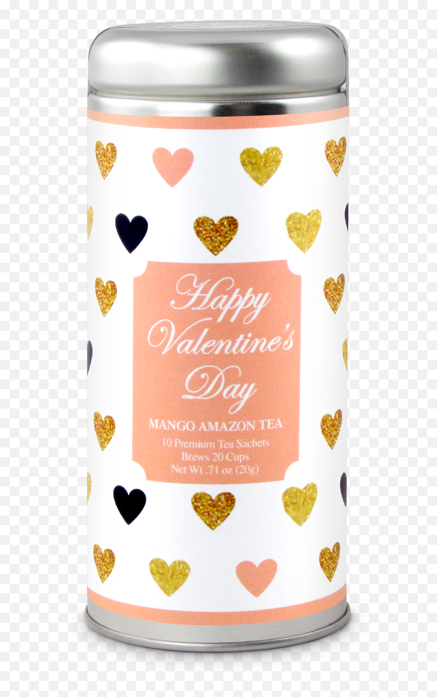 Gold Hearts The Tea Can Company - Candle Png,Gold Hearts Png