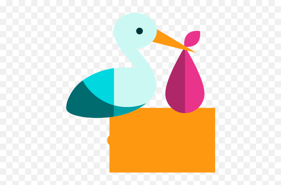Stork Png Icon - Duck,Stork Png