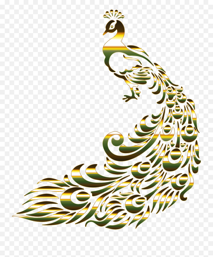 Clipart Png Peacock Picture - Peacock Clipart Black And White,Peacock Png