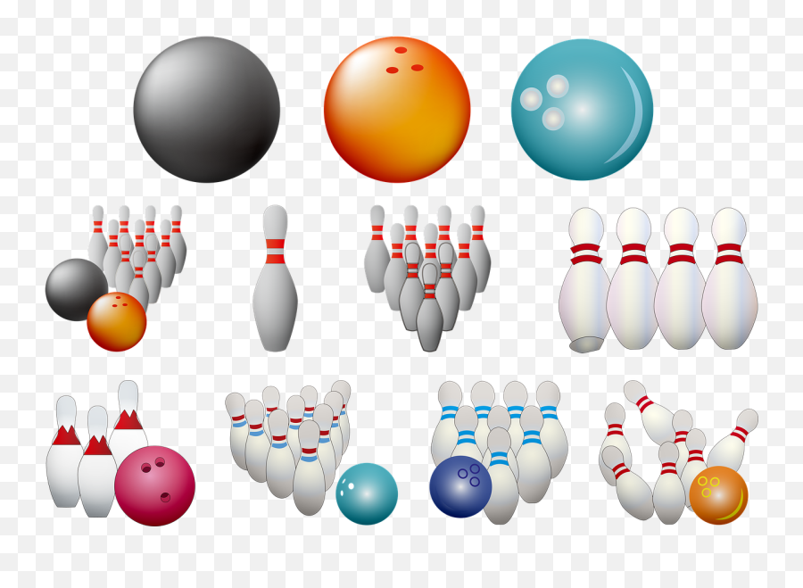 Bowling Pins Ball Sport - Free Bowling Png,Bowling Pins Png