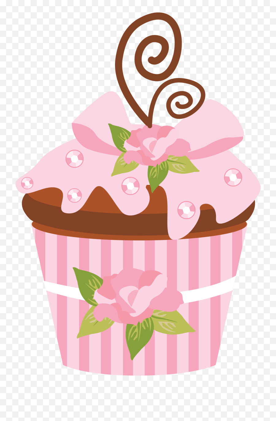 Garden Cupcakes Cupcake Clipart - Cupcake Dibujos Para Colorear De Postres Png,Cupcake Png
