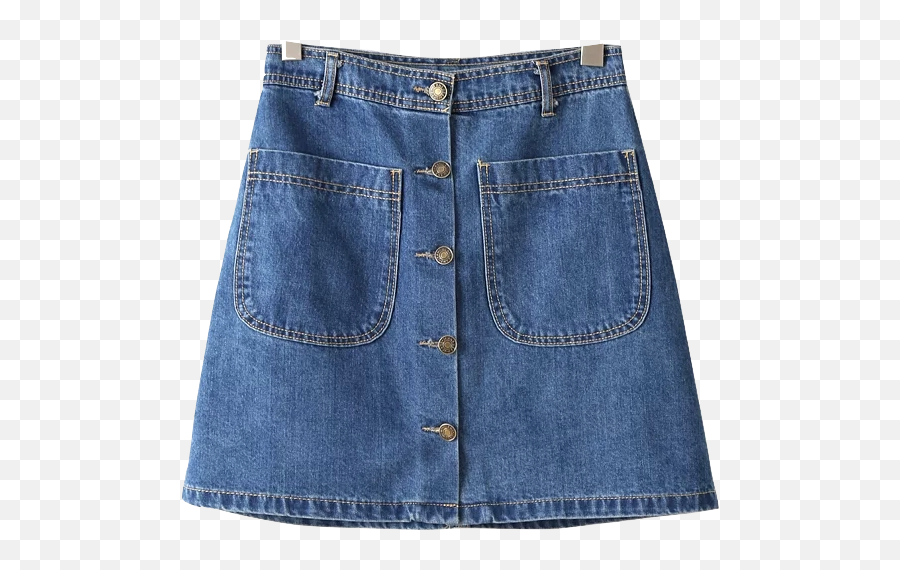 Dress Up Like A Korean Chic This Fall - Denim Skirt Transparent Png,Skirt Png