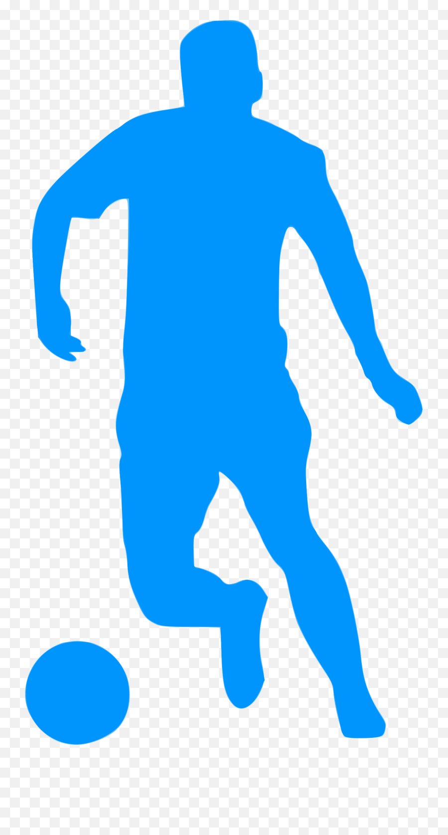 American Football Player Silhouette Png - Footballer Silhouette Blue Png,Football Silhouette Png