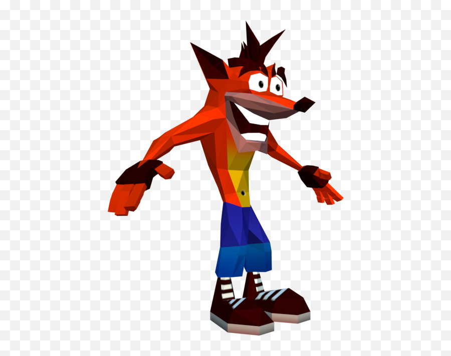 Pc Computer - Crash Ps1 Model Png,Crash Bandicoot Woah Png