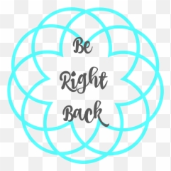 Be Right Back - Positive And Abundance Affirmations Png,We'll Be Right Back Png
