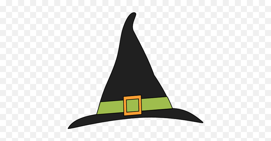 Green And Black Witches Hat Clip Art - Halloween Witch Hat Clipart Png,Witch Hat Transparent