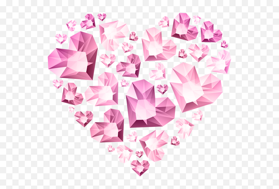 Pink Diamond Heart Png Image - Transparent Pink Diamond Clipart,Pink Diamond Png