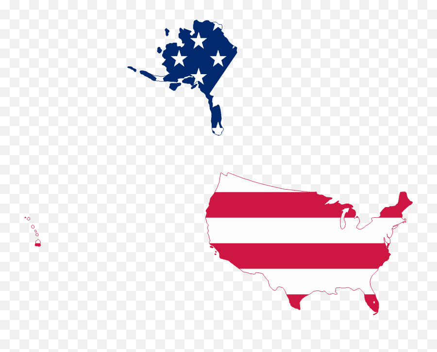 Flag Map Of The United States - Usa Map Flag Transparent Png,United States Png
