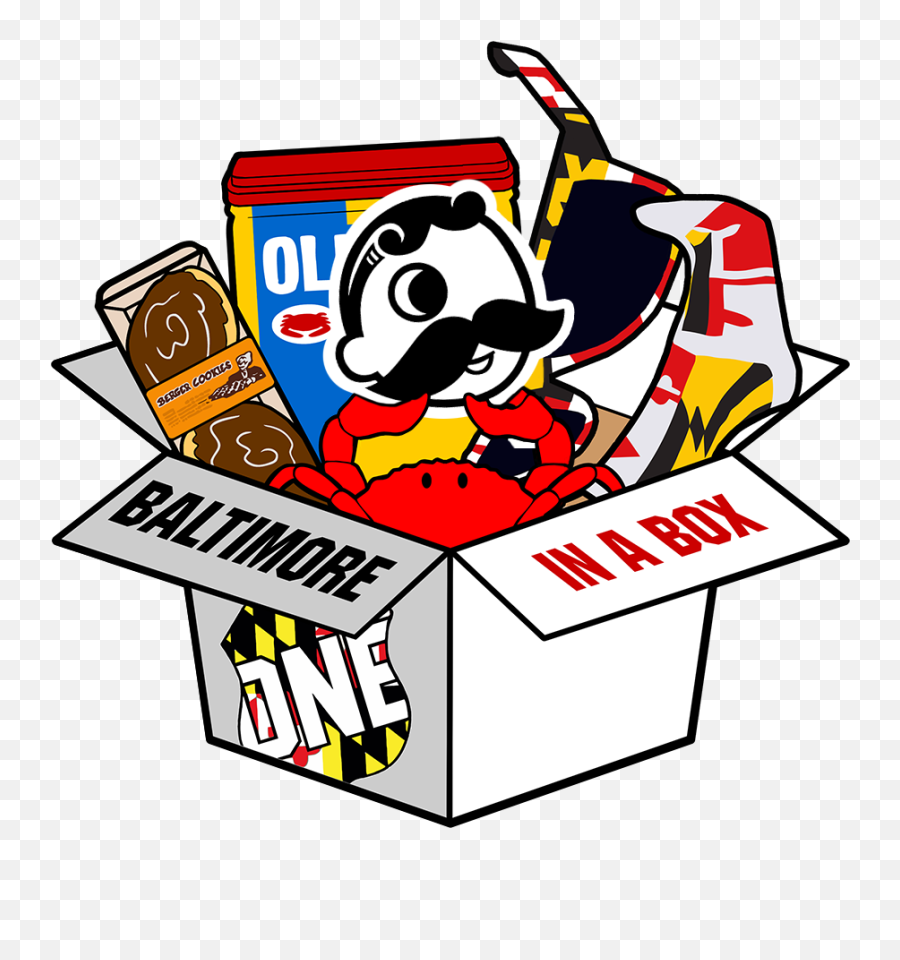 Route One Apparel Baltimore Box U2014 In A - Food Package Logo Png,Box Png