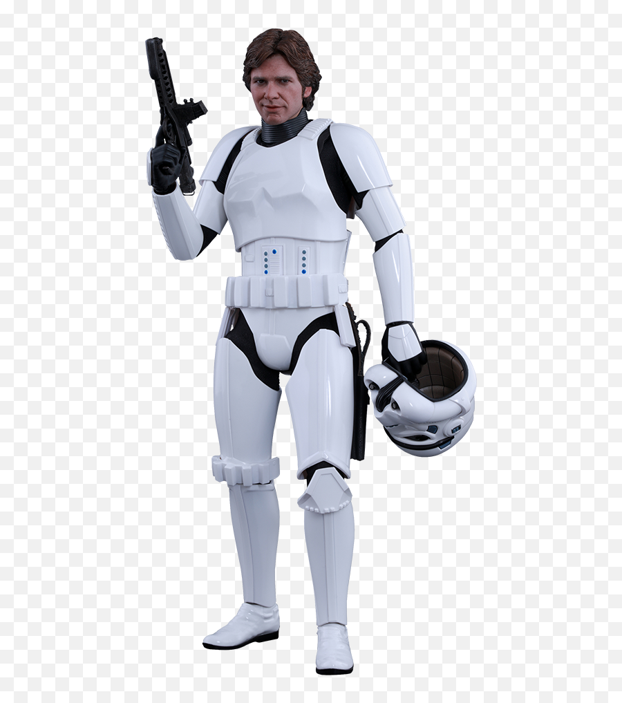 Star Wars Han Solo Stormtrooper Disguise Version Sixth Scale - Stormtrooper Without Helmet Png,Storm Trooper Png