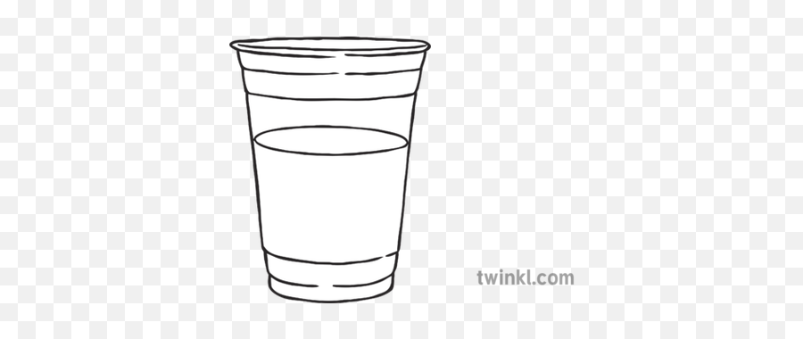 Clear Cup Of Water Glass Drink Plastic Ks1 Black And White - Wind Up Black And White Png,Cup Of Water Png