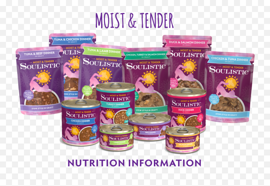 Nutritional Info Moist And Tender U2014 Soulistic Pet - Chocolate Png,Chicken Dinner Png