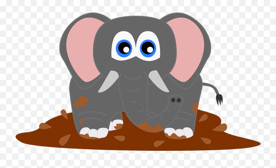 Elephant Alegre Puddle - Free Vector Graphic On Pixabay Dibujo De Elefante En Lodo Png,Puddle Png