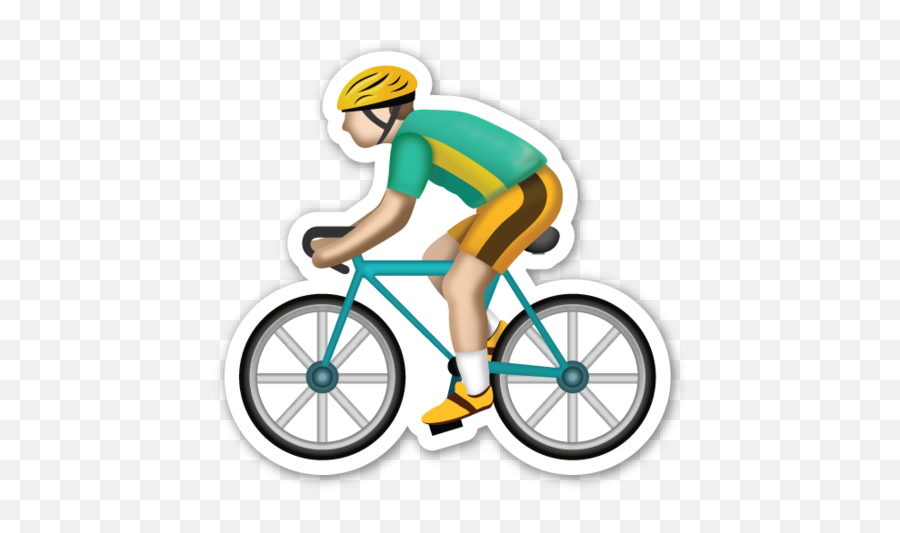 This Sticker Is The Large 2 Inch Version That Sells For 1 - Cycling Emoji Png,Bicyclist Png