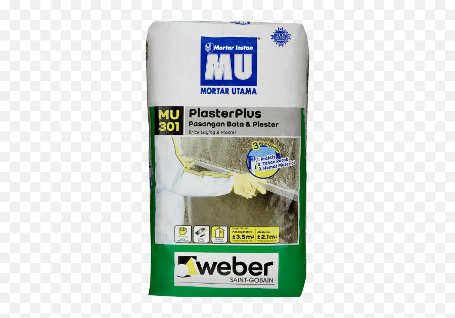 Mu - 301 Plasterplus Mortar Utama Png,Semen Png