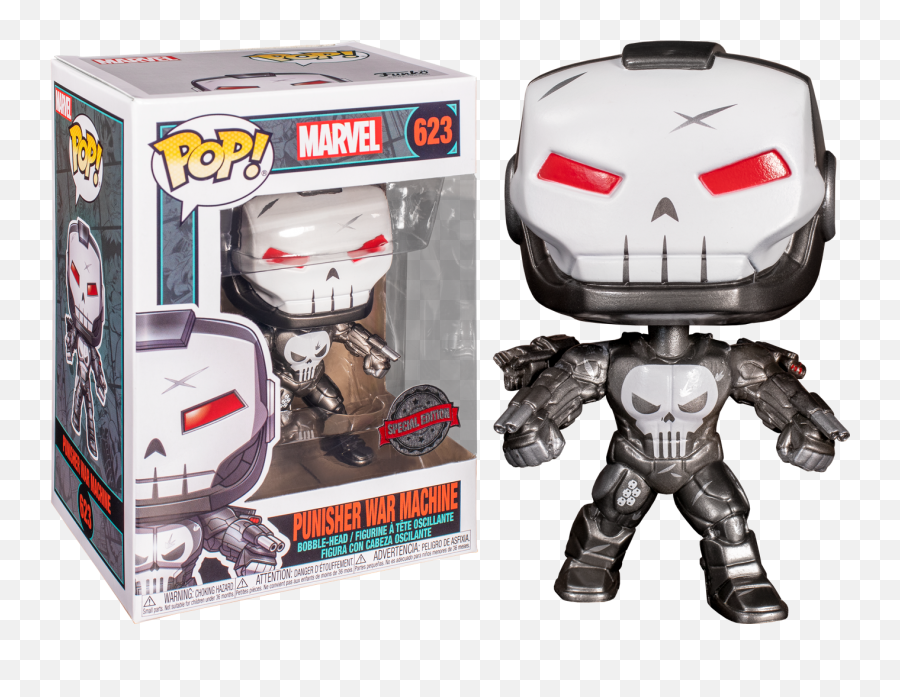 Punisher War Machine Metallic - Punisher War Machine Funko Pop Png,War Machine Png