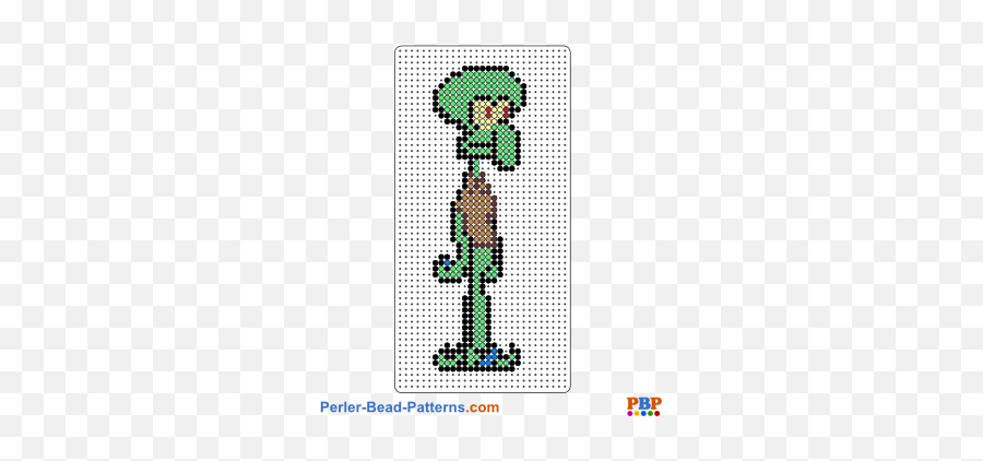 Squidward Tentacles Perler Bead Pattern And Designs - Science Museum Png,Squidward Transparent