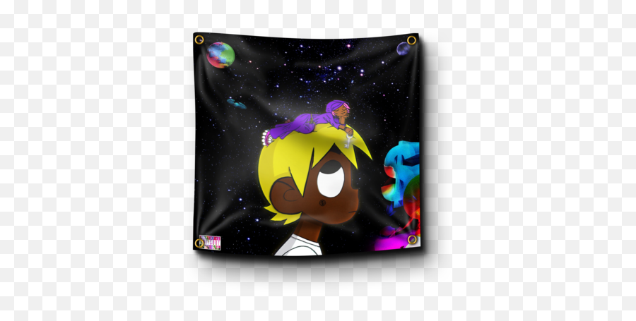 Lil Uzi Luv Vs The World 2 Album Cover Flag - Luv Vs The World 2 Album Cover Png,Lil Uzi Png