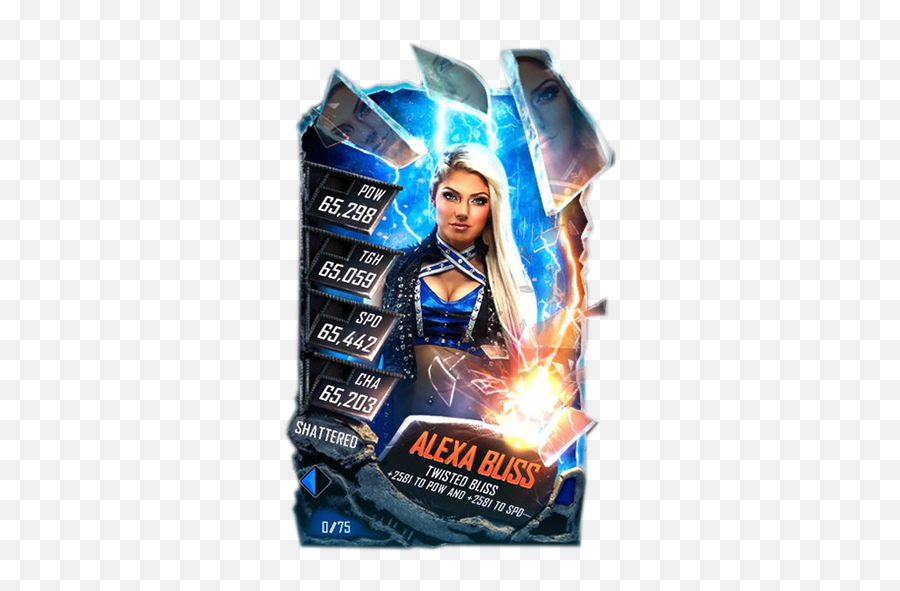 Supercard Alexabliss S5 - Wwe Supercard Alexa Bliss Shattered Png,Alexa Bliss Png