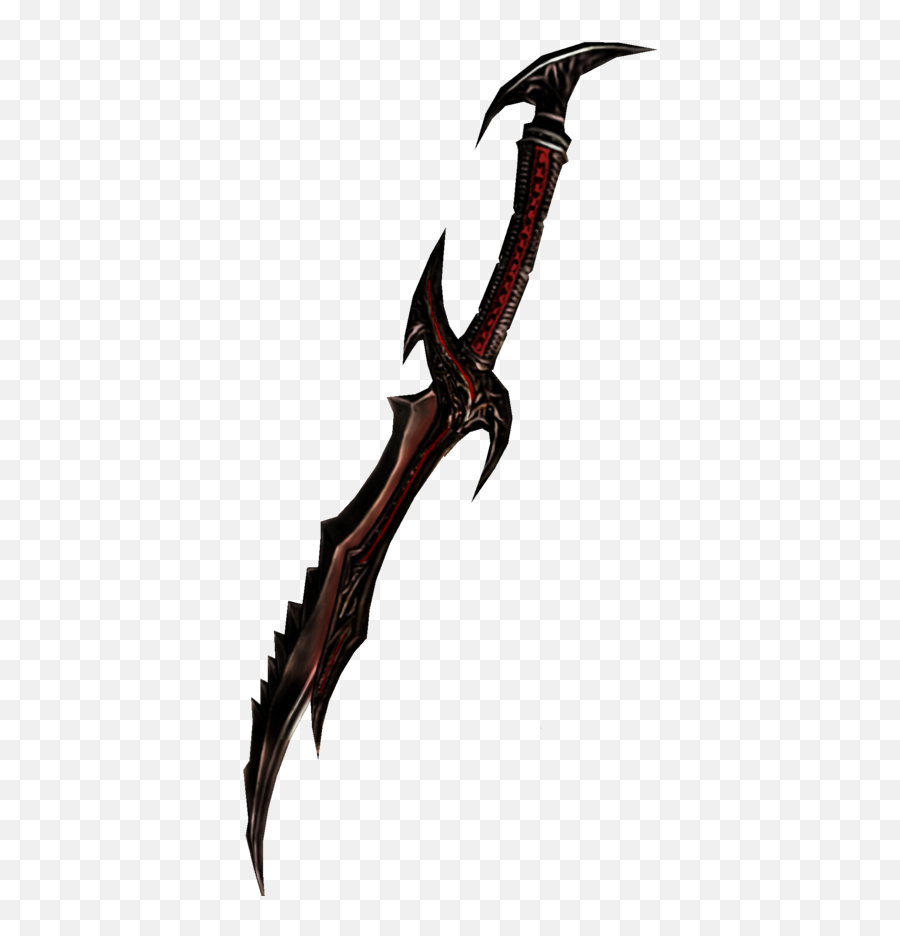 Scpd42 Scrolls Clipart Png Dagger Big Pictures Hd - Skyrim Daedric Sword Png,Sword Silhouette Png