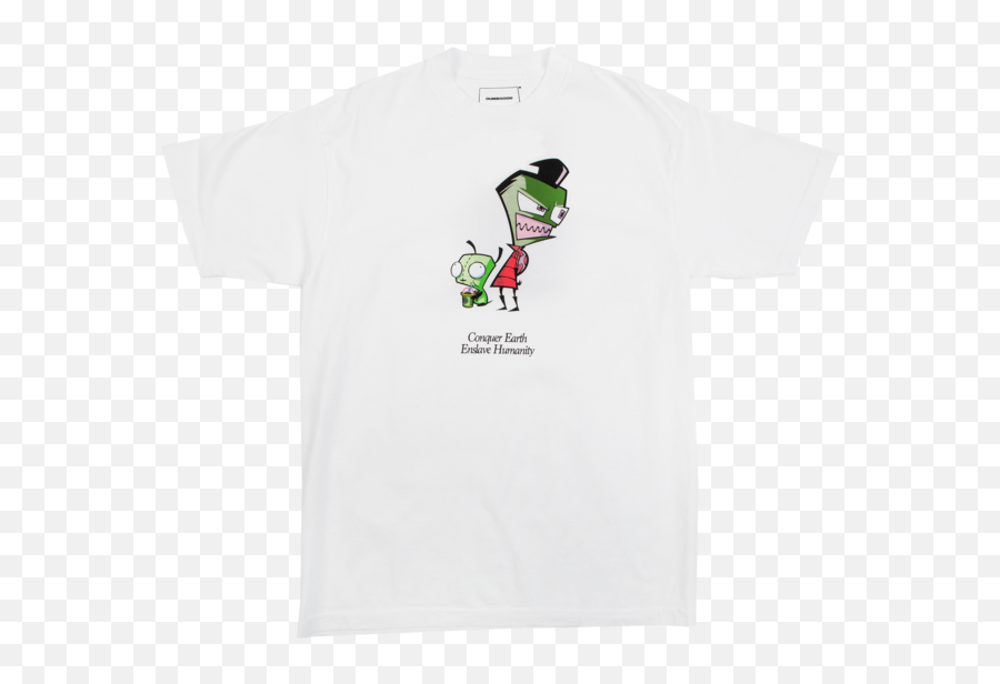 Invader Zim Enslave Humanity White Tee - Fictional Character Png,Invader Zim Png