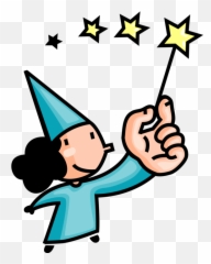 Download Vector Illustration Of Sorcerer Sorceress Wizard - Magic Wand Clip Art png