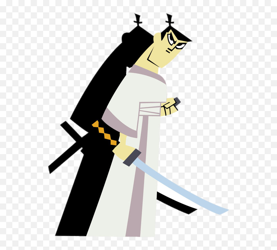 Samurai Jack With Shadow Png Image - Professor Utonium Samurai Jack,Samurai Jack Png
