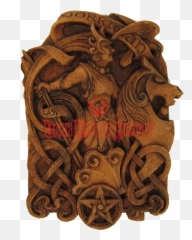 Download Morrigan Battle Goddess Plaque - Celts Png,Plaque Png