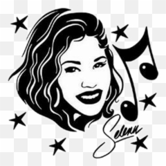 Stickers Freetoedit Selena Quintanilla - Selena Quintanilla Drawing Easy Png,Selena Quintanilla Png