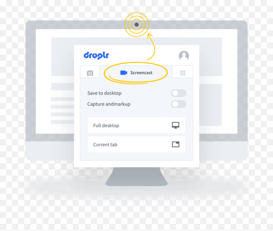 How To Screen Record - Droplr Howto Guides Vertical Png,How To Put An Icon On Desktop Mac