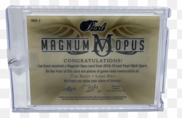 Magnum Opus Tom Brady Larry Bird - Label png