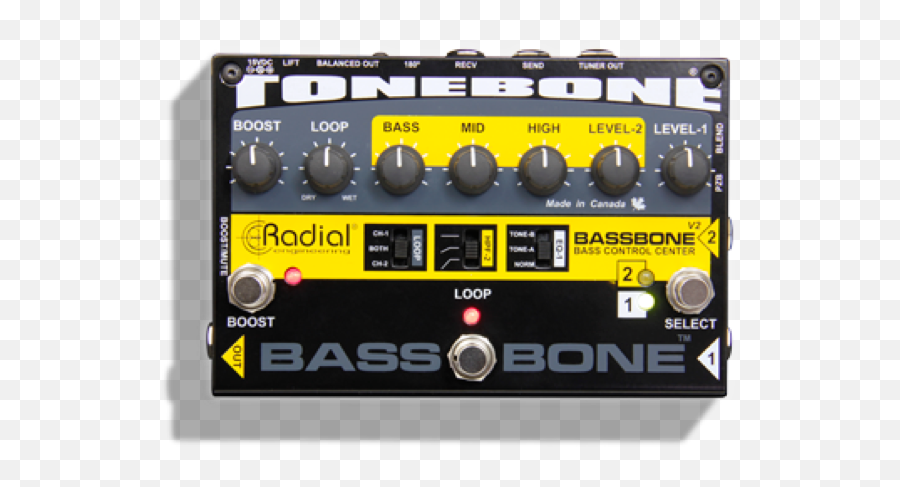 Radial Bassbone 2 Tonebone Dual Input2 Inputs Basses - Tonebone Bassbone Png,Hofner Icon Bass