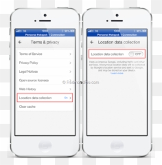 How To Disable User Data Collection And Location Tracking - Iphone Icon png