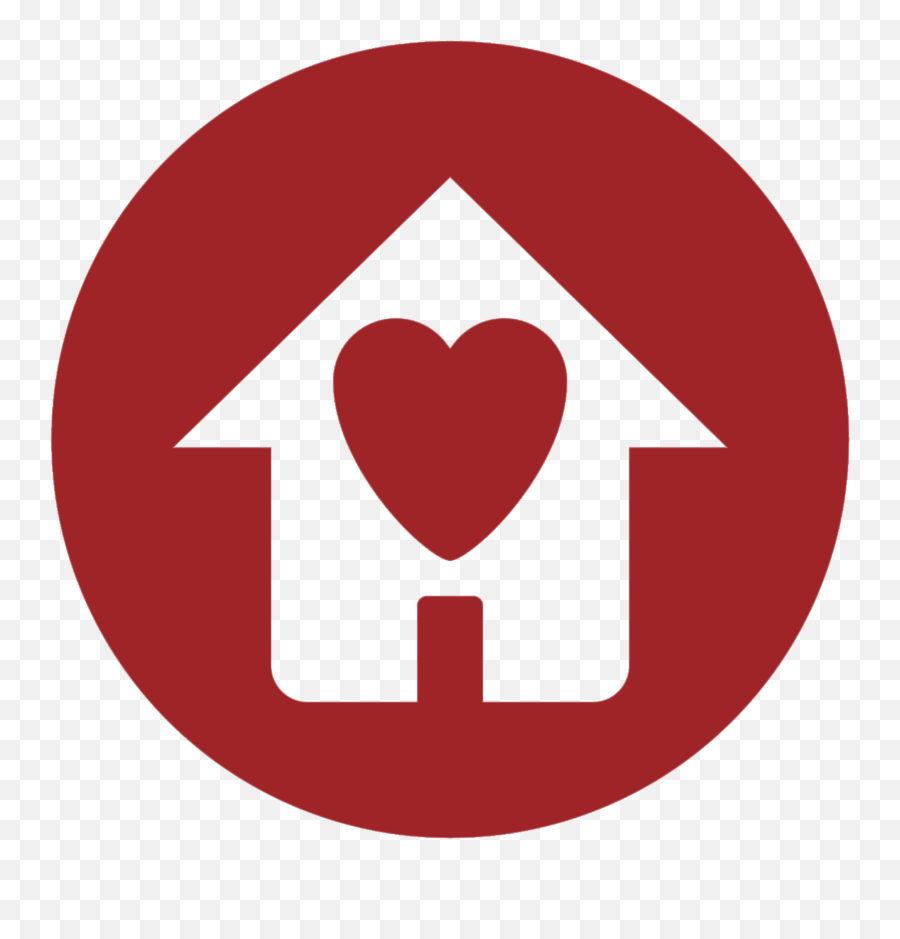 Ts Red House Heart 2 - Team Select Home Care Home Icon With Heart Transparent Png,Website Home Icon