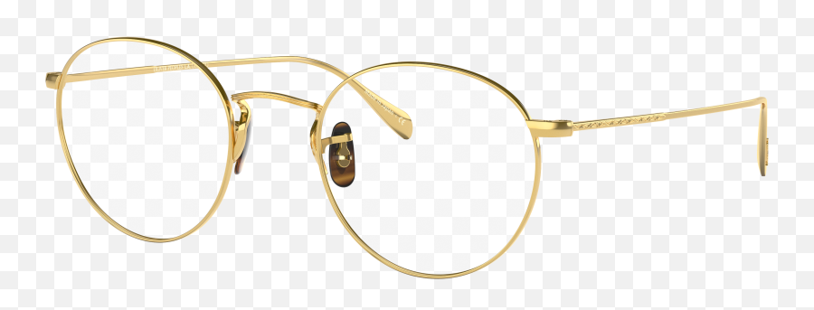 Eyeglasses Ov7033g - Solid 18k Yellow Gold Demo Lens Png,Rayban Icon Round