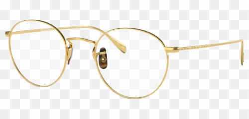 Eyeglasses Ov7033g - Solid 18K Yellow Gold Demo Lens png