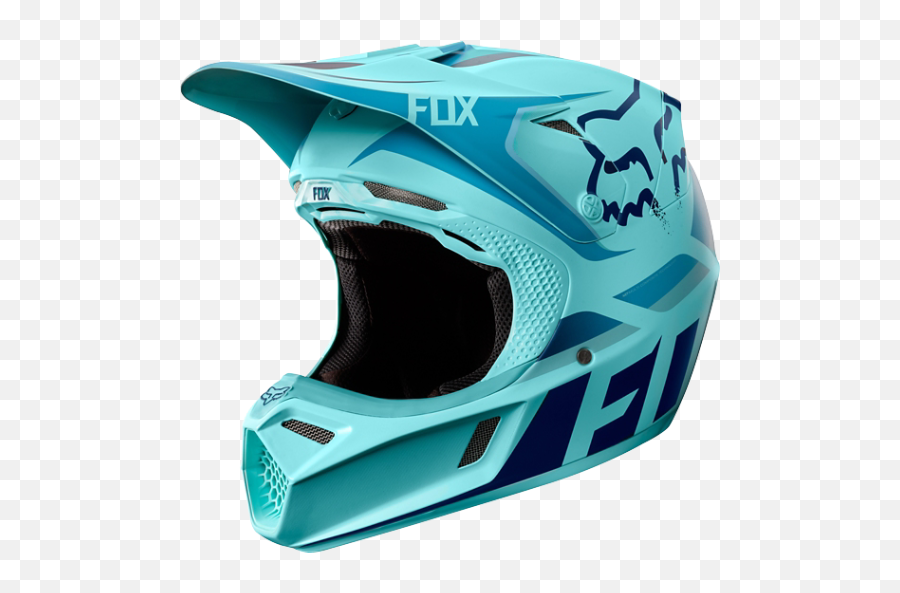 Fox Glen Helen V3 Seca Le Helmet Ice Blue - Fox Helmet Motocross Png,Ladies Icon Helmets