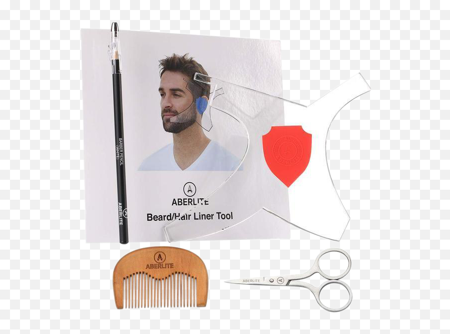 Aberlite Shaper - Beard Neckline Guide Aberlite Png,Goatee Transparent