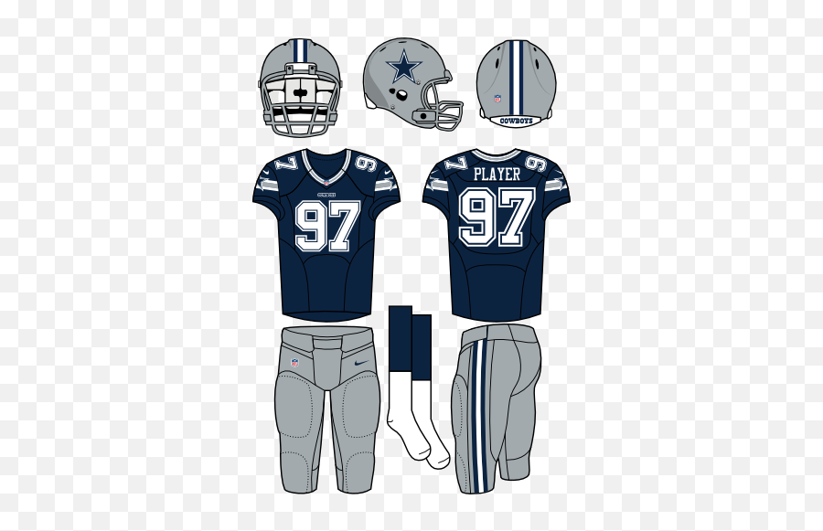 Dallas Cowboys Home Uniform - National Football League Nfl Washington Redskins Football Uniform Png,Dallas Cowboys Logo Images