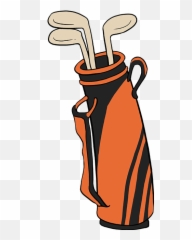 Download Hd How To Draw Golf Club Bag - A png